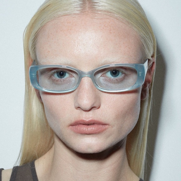 COPY - DMY BY DMY Billy (Milky Blue) Rectangle Sunglasses- NEW - Picture 11 of 11